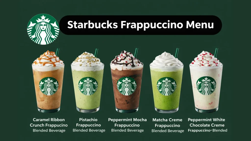 Starbucks Frappuccino Menu - All Flavors With Prices 2026 2 Starbucks Frappuccino Menu