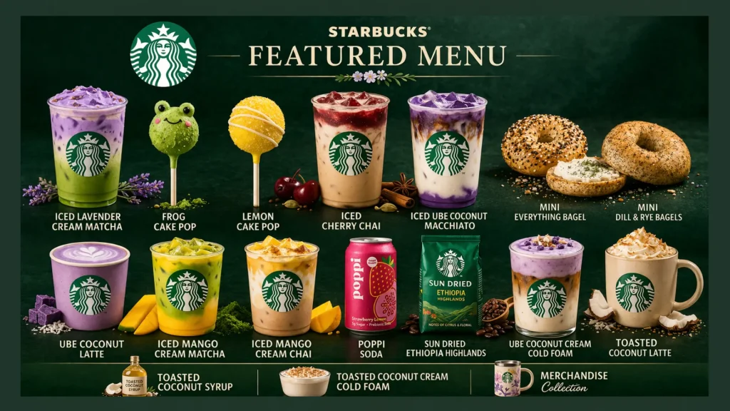 Starbucks Featured Menu 2026 - Latest Drinks & Foods 2 Starbucks Featured Menu