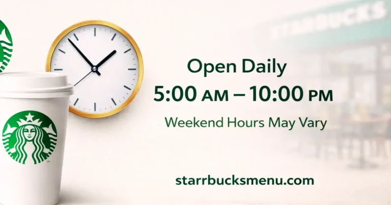 Starbucks Hours Today