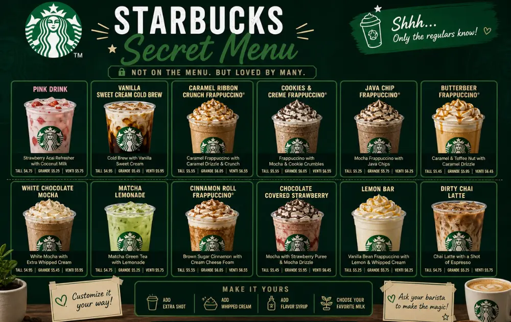Starbucks Secret Menu: Guide of Hidden Drinks 2026 2 Starbucks Secret Menu card